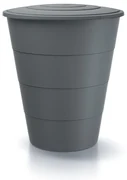 Sud na dažďovú vodu, 210 l, sivá