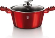 Nepriľnavý hrniec 20 cm, Burgundy Metallic Line BerlingerHaus