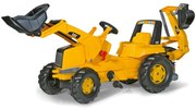 Šlapací traktor CAT s prednou aj zadnou lyžicou Rolly Toys 813001