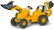 Šlapací traktor CAT s prednou aj zadnou lyžicou Rolly Toys 813001