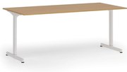 Kancelársky stôl PRIMO BETA, 180x90 cm, biela podnož, buk