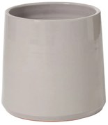 Šedý keramický obal na kvetináč - Ø 24*Ø 21*22 cm