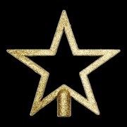 Špička na vianočný stromček hviezda 19,5 cm mix 41800