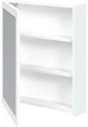 Závesná zrkadlová skrinka Bondi 60 cm, biela