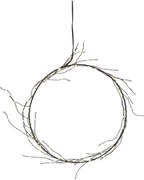 Čierna svetelná dekorácia s vianočným motívom ø 24 cm Nike – Star Trading