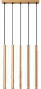 Sollux SL.1173 - Luster na lanku PASTELO 5xG9/8W/230V zlatá