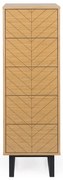 Komoda v dubovom dekore Woodman Camden Herringbone, 40 x 123 cm