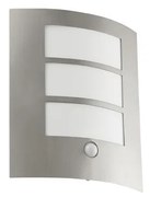 EGLO 88142 - Senzorové vonkajšie nástenné svietidlo CITY 1xE27/15W/230V IP44