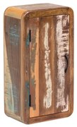 furniture-nabytek.cz - Masívna kúpeľňová nástenná skrinka Calcutta z recyklovaného dreva, lakovaná, viacfarebná – 35×20×65 cm
