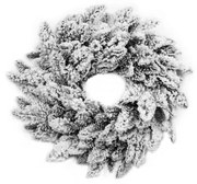 Vianočný veniec 100% 3D Jedľa Biela 50cm