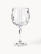 Poháre na gin's drážkovou štruktúrou America's Cocktail, 4 ks