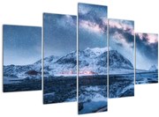 Obraz hôr s hviezdnou oblohou (150x105 cm)