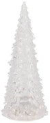 Priehľadný dekoratívny vianočný svietiaci stromček Sparkle - Ø 6*12 cm