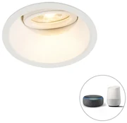 Inteligentné zapustené bodové svetlo biele vrátane WiFi GU10 nastaviteľné - Alloy