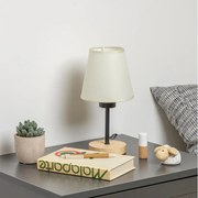 Brilagi - Stolná lampa NUBILA WOOD 1xE27/25W/230V dub/krémová