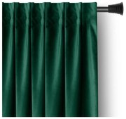 Tmavozelený zamatový dimout záves 140x270 cm Pleat – Restilo