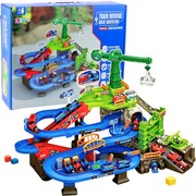 LEAN Toys Interaktívna banská železničná trať Sada nákladných vlakov Bane