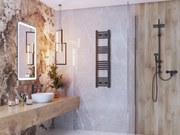 Gamma Erga Basic, vykurovacie teleso 1200x300 mm, 336 W, čierna, ERG-LAV-BASIC-12030-BK