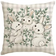 Ľanový poťah na vankúš TRISPRING 45x45 cm, krémový