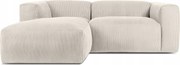 Modulárna rohová sedačka do obývačky ľavá mäkká Konsimo Buffo béžová