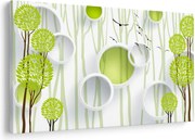 Obraz abstrakcie so stromami (90x60 cm)