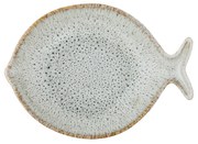 Bloomingville Modrý/béžový servírovací tanier z kameniny Fleur