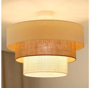 Brilagi-Prisadený luster DENVER LUNETA 1xE27/15W/230V pr. 45 béžová/hnedá/krémová