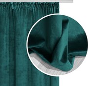 Velúrový záves SOFT VELVET tmavotyrkysový 140x270 cm