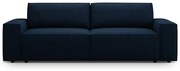 Tmavomodrá rozkladacia pohovka z textílie bouclé 247 cm Jodie – Micadoni Home