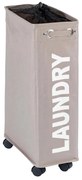 WENKO 3450117100 - Kôš na bielizeň CORNO 18,5x60 cm béžový/čierny