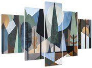 Obraz - Prírodná geometrická abstrakcia II. (150x105 cm)