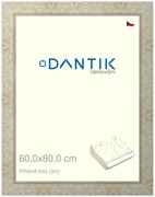 DANTIK rám na obraz 60x80 | PRAHA Bílá (Plexi Čiré)