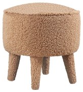 Hnedý detský puf z textílie bouclé Moouv – Artie