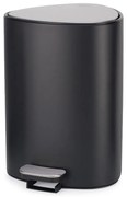 Matne čierny nášľapný oceľový odpadkový kôš 5 l EasyStore Luxe – Joseph Joseph