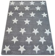Koberec Sketch FA68 Sivo / Biely hviezdy