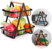 Patrový košík na ovoce Pulos II černý