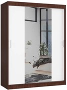 Šatníková skriňa s posuvnými dverami 150 cm CLP wenge / biela