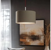 Eglo - LED Luster na lanku TUNJA 1xE27/60W/230V taupe