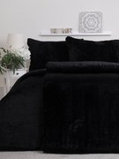 Obliečky mikroplyš Exclusive – Laura čierna 140 × 200 cm, 70 x 90 cm