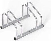 Stojan na 2 bicykle BIKE, 50x32x27cm, strieborná Jurhan
