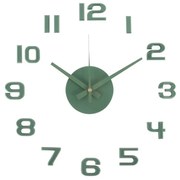 Karlsson 6001GR dizajnové samolepiace hodiny zelená, pr. 40 cm