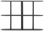 Čierna poschodová polica 80 cm Vicente – Bloomingville