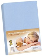 Bellatex Jersey prestieradlo s elastanom modrá, 90 x 200 cm