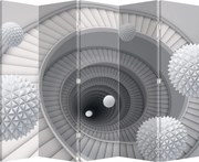 Paraván - 3D abstrakcie (210x170 cm)