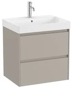 Roca Ona kúpeľňová skrinka s umývadlom 60x64,5x46 cm piesková mat ONA602ZPM