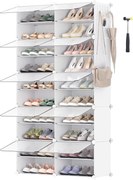 Skrinka na topánky v bielej farbe s možnosťou prepojenia