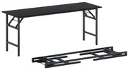 Konferenčný stôl FAST READY, 170x50 cm, čierna podnož, wenge