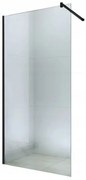 Mexen sprchová zástena WALK-IN, 6mm sklo, 60cm, čierny profil, číre sklo, 850-060-000-70-00