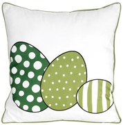 VEĽKONOČNÁ DEKORAČNÁ OBLIEČKA NA VANKÚŠ EASTER03 45X45 CM VZOROVANÁ