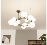 Brilagi - LED luster na lanku MILLA 15xG9/3W/230V čierny chróm/biela